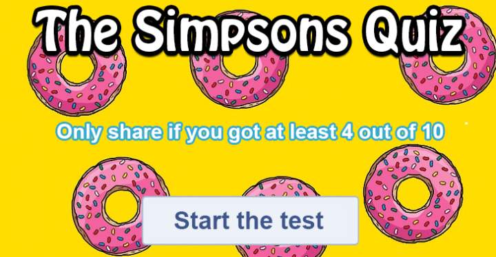 Banner for The Simpsons Quiz