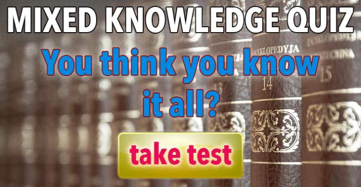 Banner for Fun Mixed Knowledge quiz!