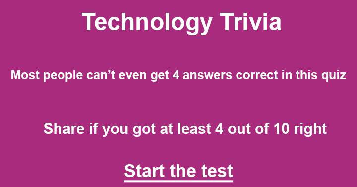 Banner for This 10 questions quiz is for the real tech heads among us.