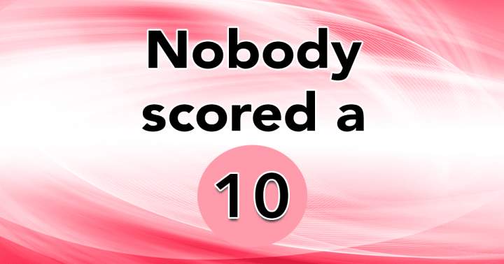 Banner for Nobody scored a 10