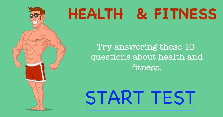 Banner for Health & Fitness. Try answering these 10 questions about health & fitness.