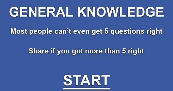 Banner for General Knowledge. Can you score a 5 out of 10 or better ?