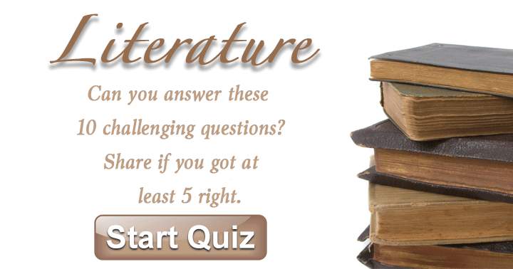 Banner for Can you answer these 10 questions about literature?