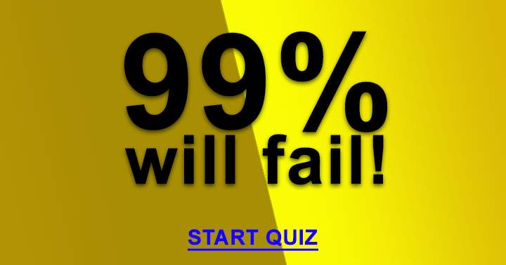 Banner for We think 99% will fail this quiz