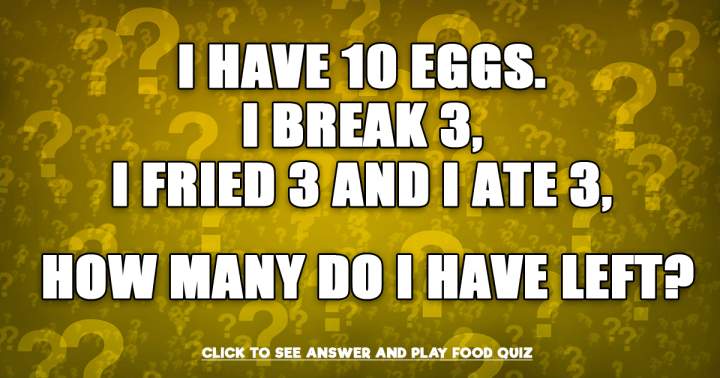 Can you solve this Food Riddle?